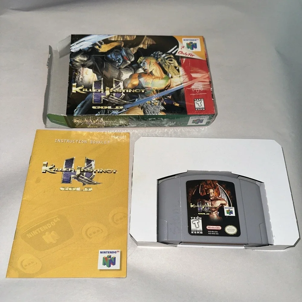 Killer Instinct Gold (Nintendo 64 N64) CIB Complete Original Shrink Wrap, Open